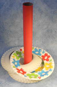 Ein selbstgebasteltes Ringwurfspiel