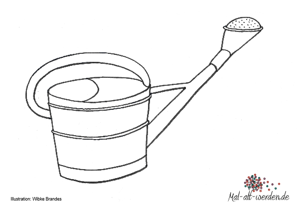 malvorlage_gießkanne Malaltwerden