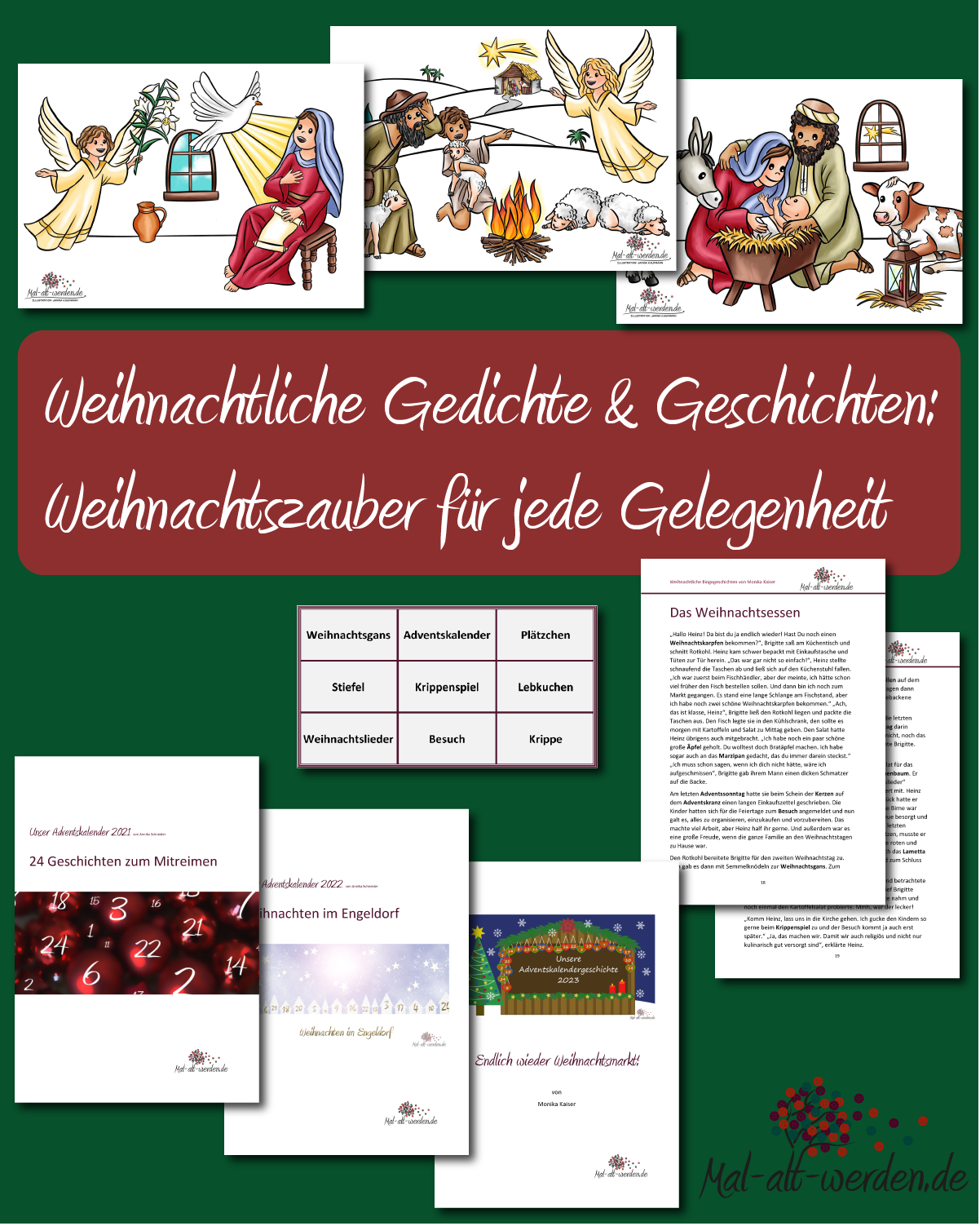 Weihnachtliche Gedichte und Geschichten Weihnachtszauber für jede