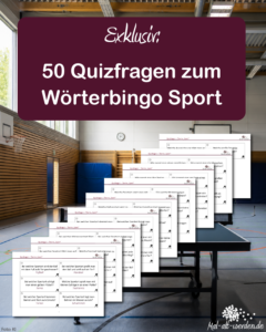 Exklusiv: 50 Quizfragen zum Wörterbingo Sport