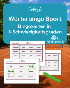 Exklusiv: Wörterbingo Sport – Bingokarten in 3 Schwierigkeitsgraden