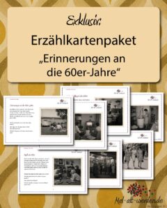 Exklusiv: Erzählkartenpaket “Erinnerungen an die 60er-Jahre”