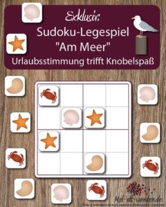Exklusiv: Sudoku-Legespiel “Am Meer” – Urlaubsstimmung trifft Knobelspaß