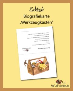 Exklusiv: Biografiekarte “Werkzeugkasten”