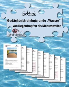 Exklusiv: Gedächtnistrainingsrunde “Wasser” – Von Regentropfen bis Meereswellen
