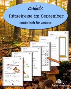 Exklusiv: Rätselreise im September – Knobelheft für Geübte