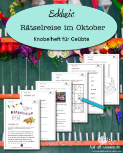 Exklusiv: Rätselreise im Oktober – Knobelheft für Geübte